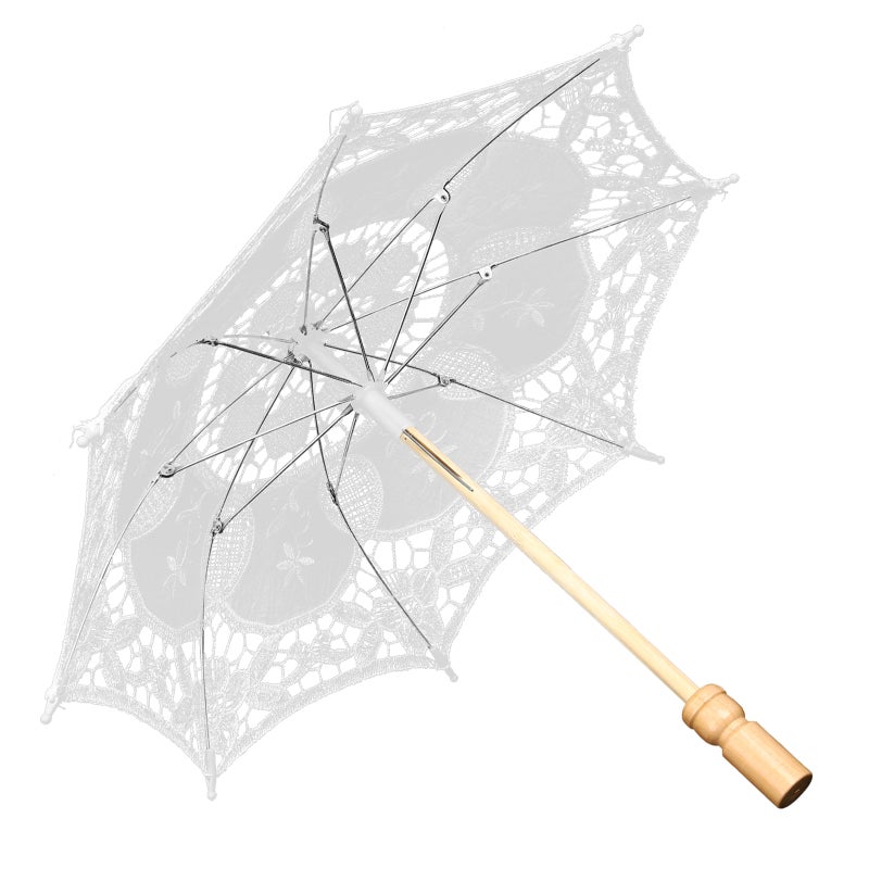 Wedding Lace Umbrella Parasol Wedding Photography Prop Wedding Decoration - Image 5
