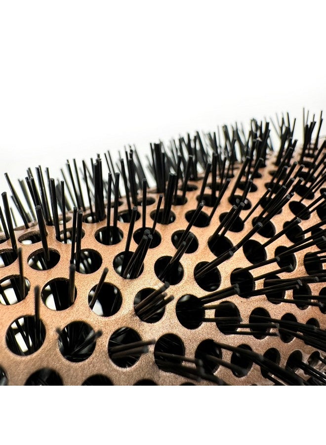 فرشاة فيليبس براش لوكس الحرارية الدائرية ذات التهوية - فرشاة أسطوانية ذات تهوية قطرها 1.75 بوصة مع قلب من الألومنيوم يحافظ على الحرارة، لون نحاسي أنيق وأسود - Image 3