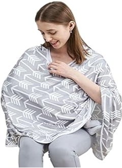 PPOGOO PPOGOO Baby Nursing Cover & Nursing Poncho - Multi Use Cover for Baby Car Seat Canopy, Shopping Cart Cover, Stroller Cover, 360° Privacy Breastfeeding Protection,Baby Shower Gifts for Boy&Girl 