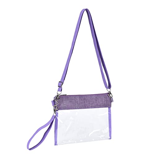 USPECLARE Clear Crossbody Bag Stadium Approved Transparent Purse for Work Concert Sports(Clear Blue) - Image 2