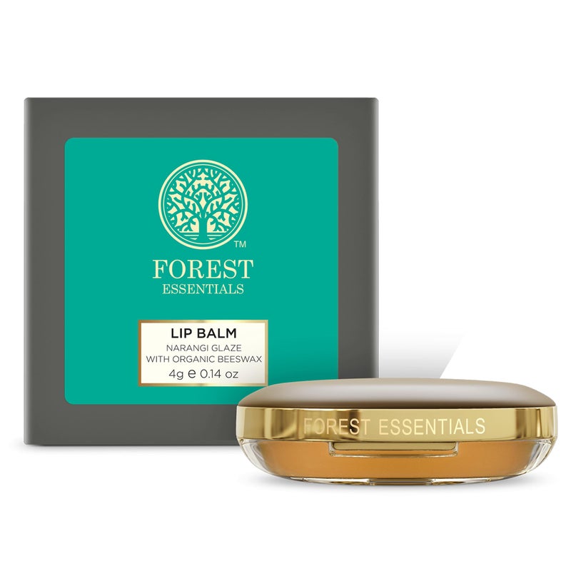 Forest Essentials Luscious Lip Balm Narangi Glaze|With Softening Butters|Lip Moisturiser For Men And Women|4 g - Image 1