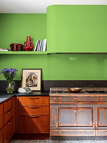 Ismoon 15.7''×393''Green Wallpaper Peel and Stick Green Contact Paper Removable Self-Adhesive Wall Paper Waterproof Wallpaper for Natural Bedroom Dorm Shelf Liner Countertop Cabinet Wardrobe - Image 2