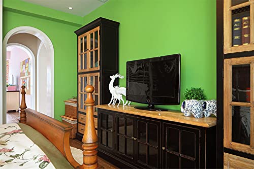 Ismoon 15.7''×393''Green Wallpaper Peel and Stick Green Contact Paper Removable Self-Adhesive Wall Paper Waterproof Wallpaper for Natural Bedroom Dorm Shelf Liner Countertop Cabinet Wardrobe - Image 5