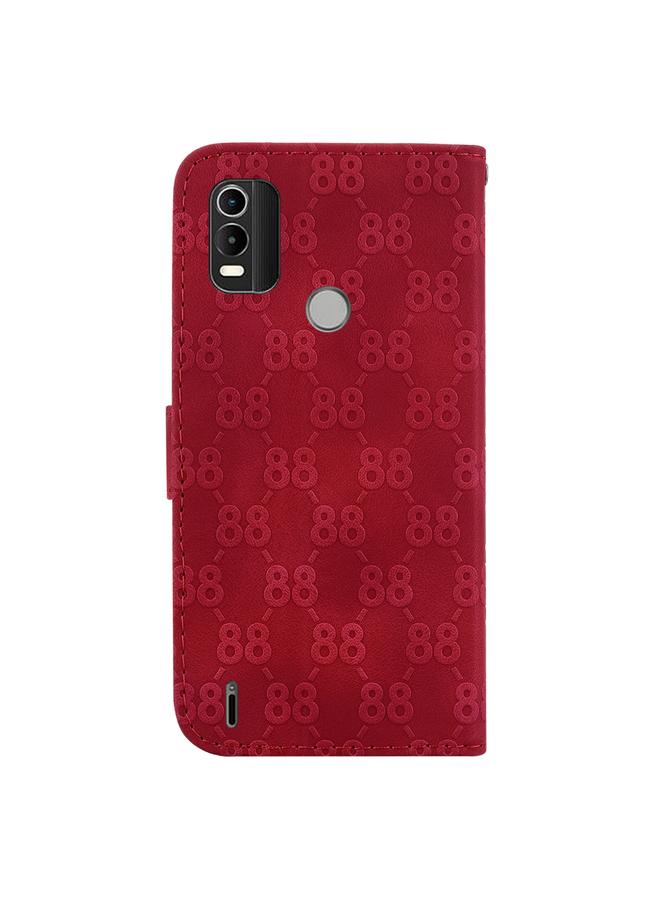 اس-توب جراب لهاتف Nokia C21 Plus، جراب جلدي منقوش مزدوج على شكل 8 - Image 3