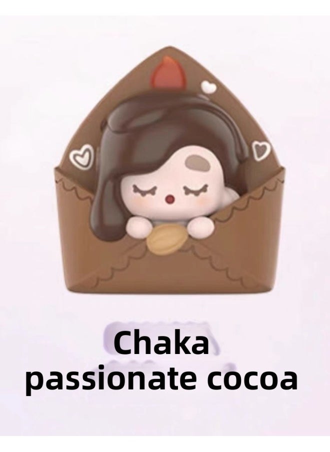 Bubble Mart POP BEAN Love Letter Valentine's Day Cute Series Doll Bubble Mart Cute Sitting Blind Box-Color:Coco [Valentine's Day Limited]]  - Image 1