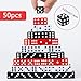 Hxezoc 50 Pieces Dice Set 16mm Standard Game Dices with Black White Red Acrylic 6 Sided Colored Bulk Casino Dice for Casino Theme Party Board Games Vegas Birthday Party Supplies Square Corner - Image 4