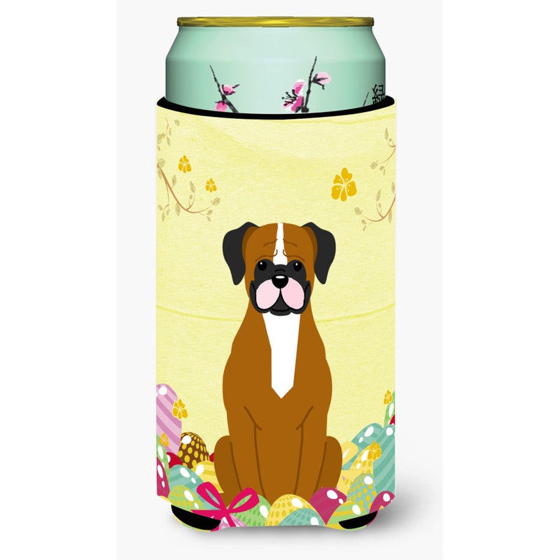 Caroline's Treasures ""Caroline's Treasures Easter Eggs Flashy Fawn Boxer Tall Boy Beverage Insulator Hugger  Multicolor""