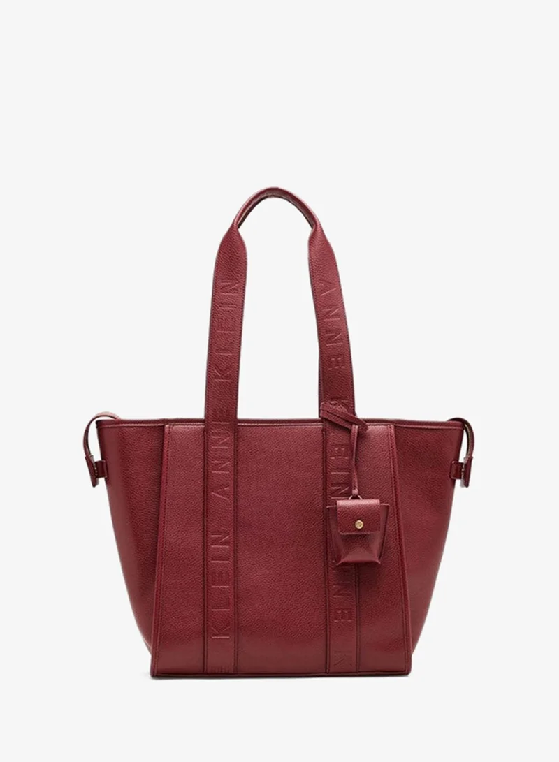 Anne Klein Textured Zippered Tote Bag