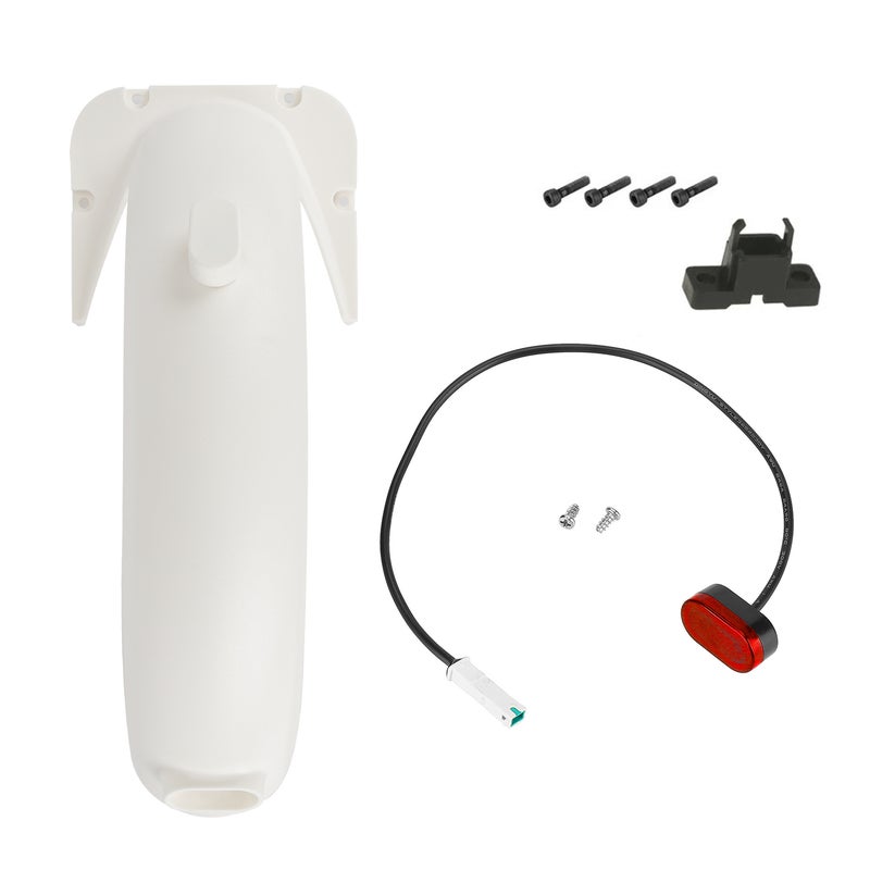 Rear Mudguard Kit Scooter Replacement Accessory with Rear Brake Light Compatible with G30 Max Electric Scooter - Image 3