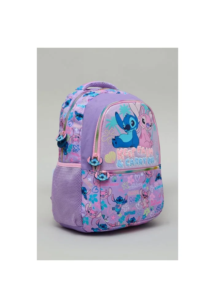 أر أند بي Angel & Stitch Print 16" Backpack with Pencil Pouch