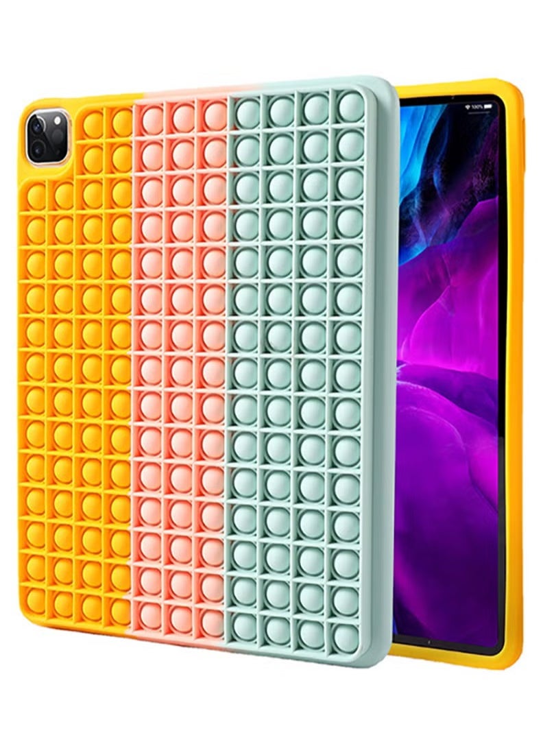 Pop It iPad Pro 11 Push Pop bubble Fidget Stress Toys Push Pop Bubble Protective iPad Case, Silicone Shockproof case