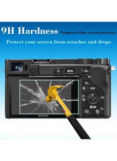 SJet 2 PACK Screen Protector for Sony A6600 A6400 A6300 A6100 A6000, 9H Hardness Tempered Glass for Sony alpha 6600 6400 6300 6000 6100  - Image 3