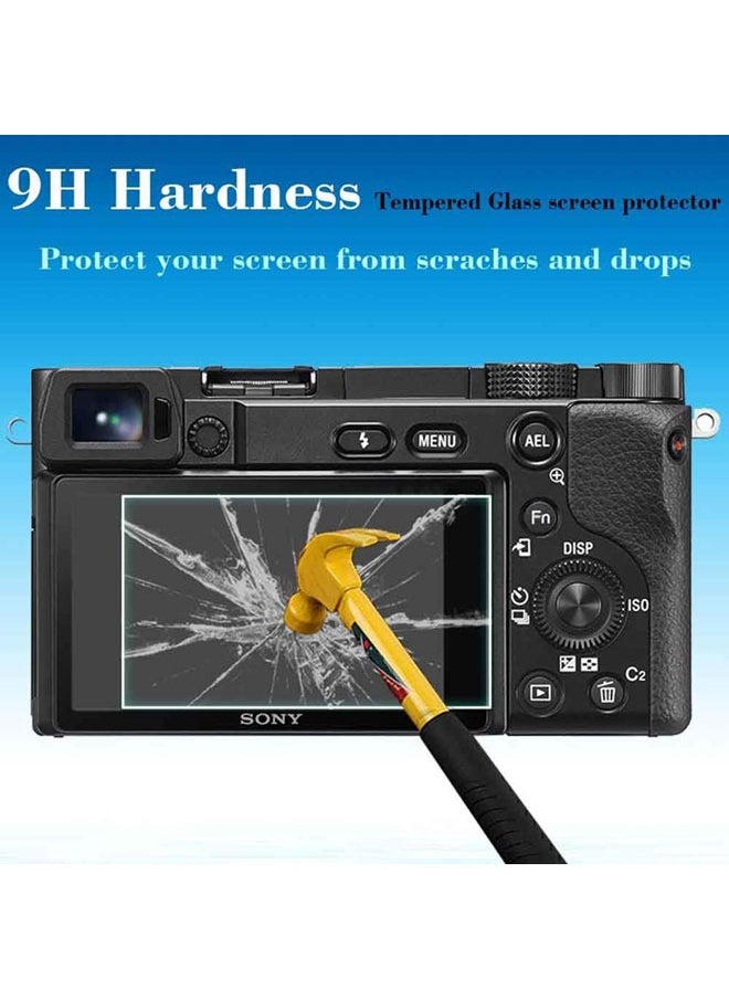 SJet 2 PACK Screen Protector for Sony A6600 A6400 A6300 A6100 A6000, 9H Hardness Tempered Glass for Sony alpha 6600 6400 6300 6000 6100  - Image 3