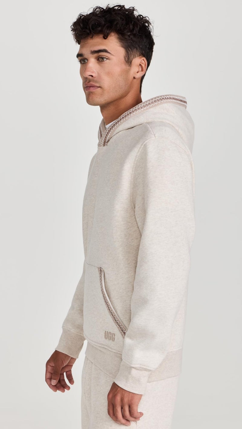 UGG Men's Tasman Hoodie Sweatshirt, Caribou Heather, M - Image 4