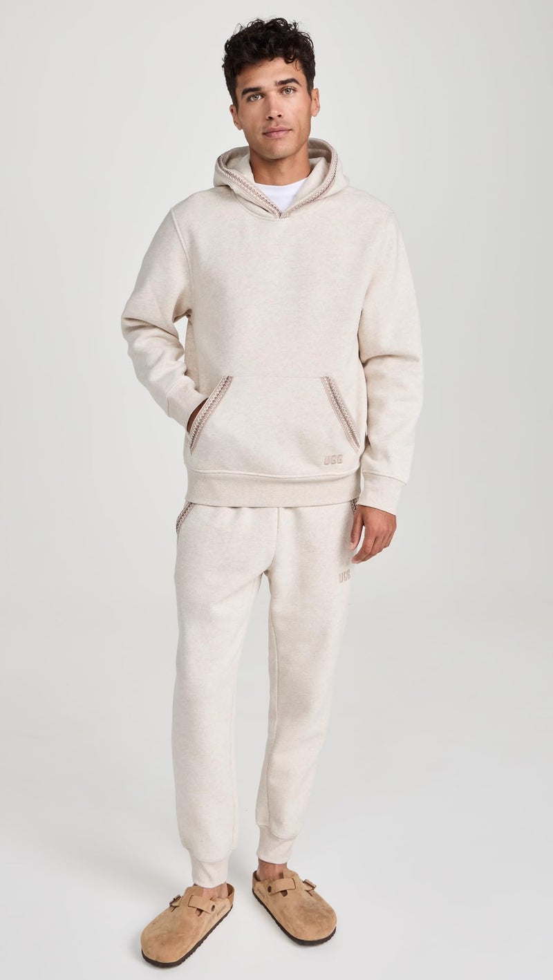 UGG Men's Tasman Hoodie Sweatshirt, Caribou Heather, M - Image 5