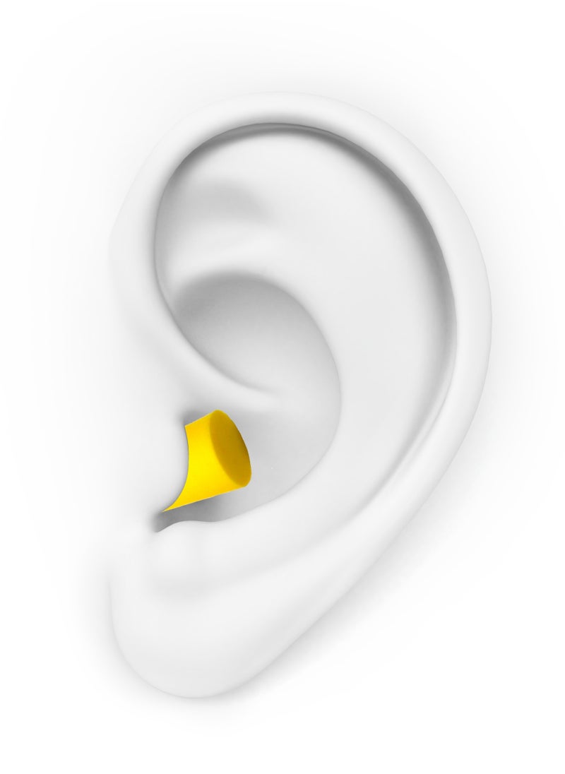 HASPRO - HASPRO Ultra Soft Foam Earplugs, Best Earplugs for Noise Canceling, Snoring, Work, DIY, Noise Reduction SNR 38dB (Pack of 10, Yellow) - Image 1