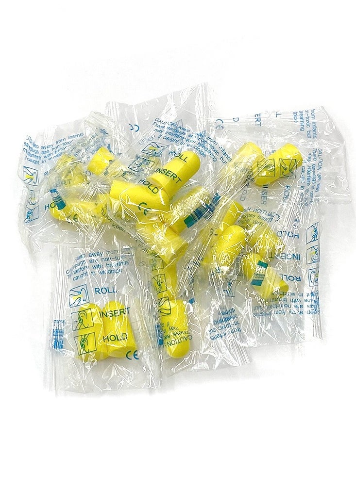 HASPRO - HASPRO Ultra Soft Foam Earplugs, Best Earplugs for Noise Canceling, Snoring, Work, DIY, Noise Reduction SNR 38dB (Pack of 10, Yellow) - Image 1