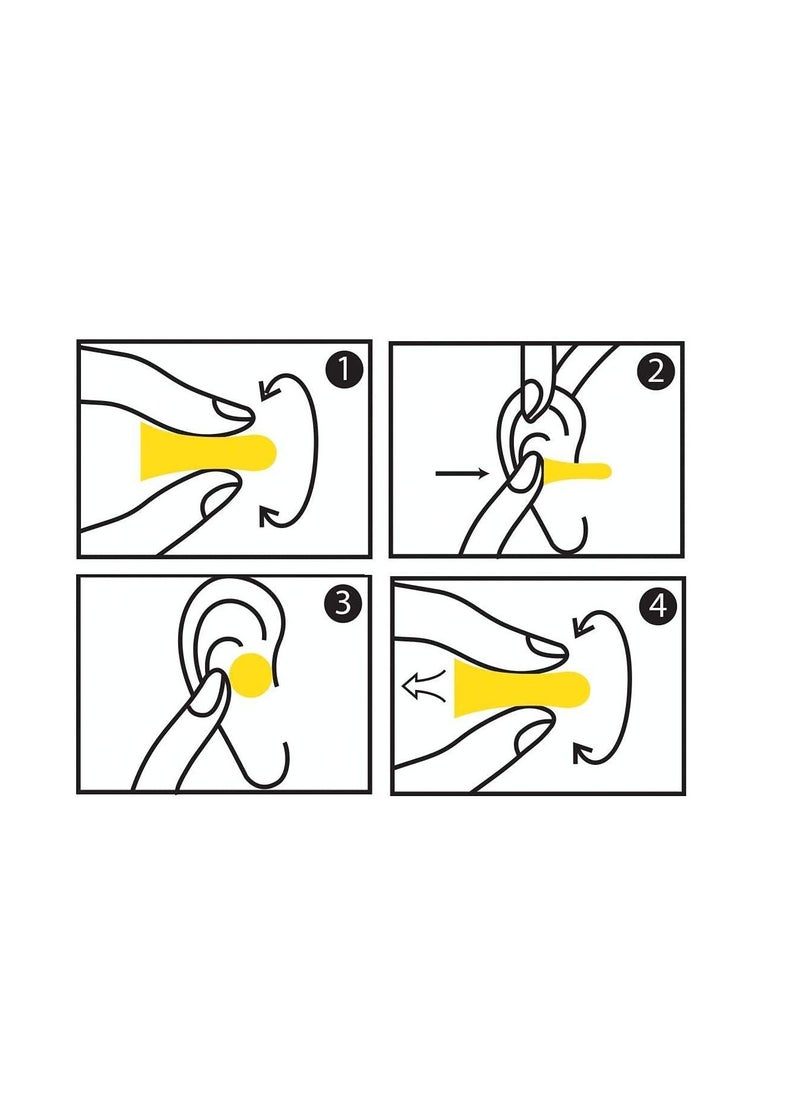 HASPRO - HASPRO Ultra Soft Foam Earplugs, Best Earplugs for Noise Canceling, Snoring, Work, DIY, Noise Reduction SNR 38dB (Pack of 10, Yellow) - Image 1