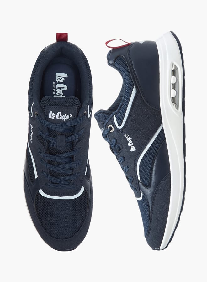 لي كوبر سنيكرز رجالي برباط وتفاصيل متباينة  - Image 1