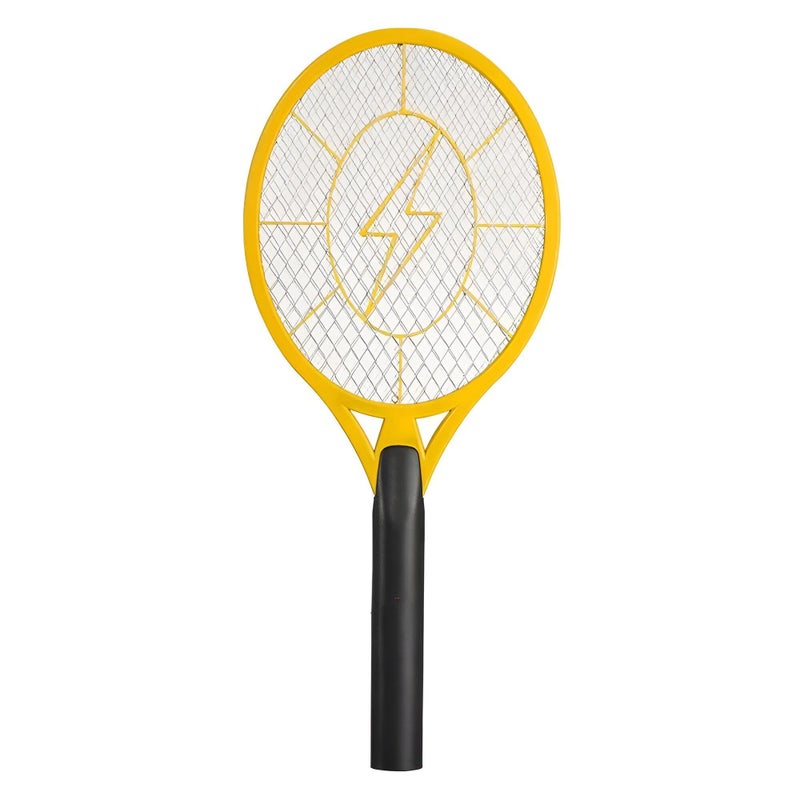 Electric Fly Swatter Racket - Protect your home effectively with this modern swatter with innovative safety net, battery operated for ease of use and a reliable way to repel pesky insects. - Image 1