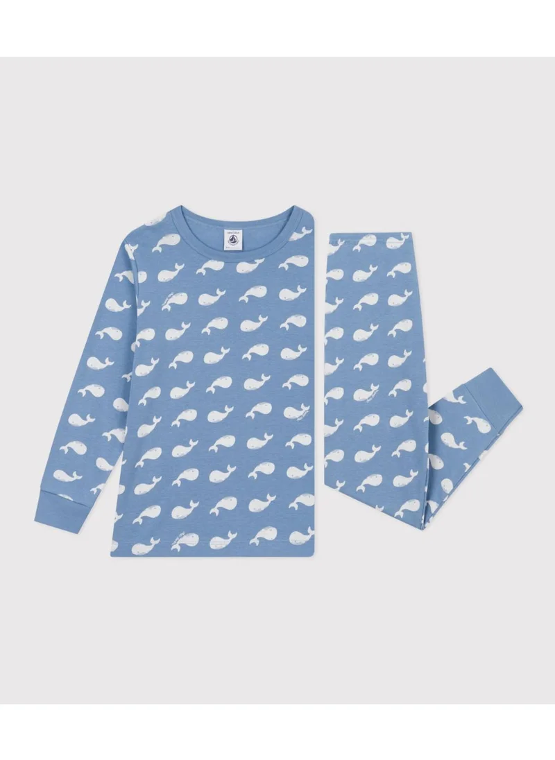 بيتي باتو Children's Cotton Whale Print Pyjamas