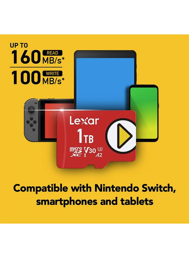 Lexar PLAY 1TB UHS-II-Memory Card, Up To 160MB/s Read, Compatible-with Nintendo, Portable Gaming Devices, Smartphones and Tablets - Image 2
