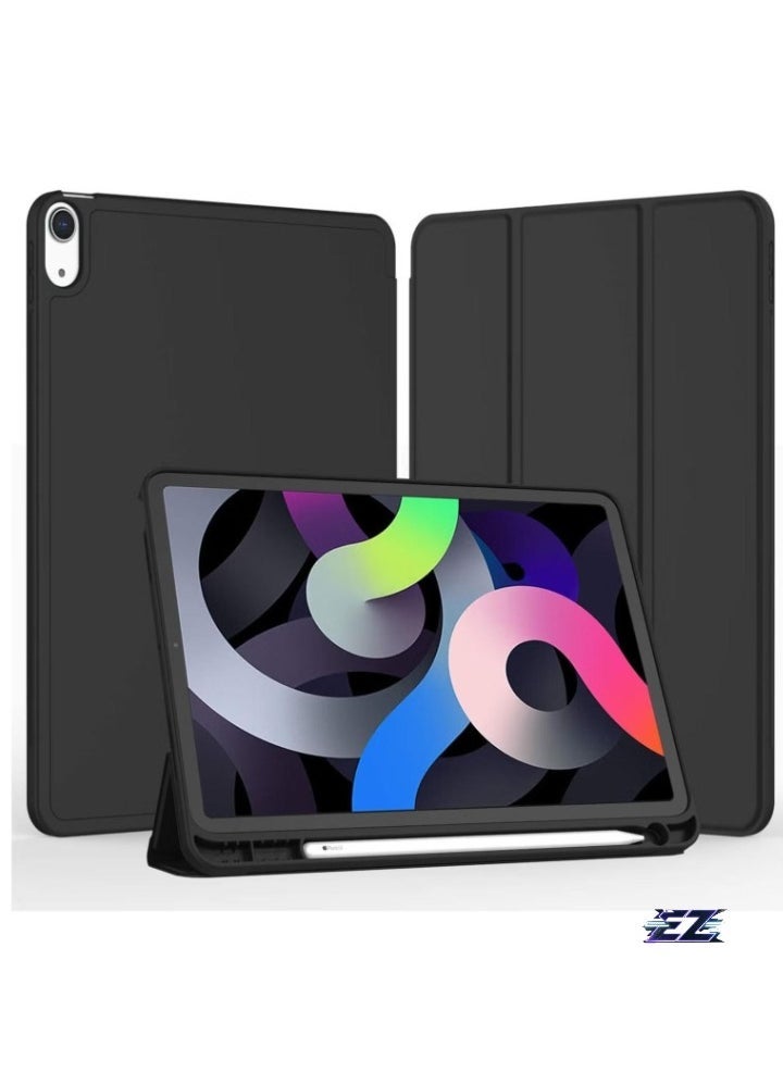 ELTRAZONE iPad Air 11 Inch Case M2 2024 – iPad Air 5th/4th Generation Case 2022/2020 10.9 Inch with Pencil Holder, Trifold Stand Smart Case – Black, Sleek, Durable, and Protective Design for iPad - Image 2