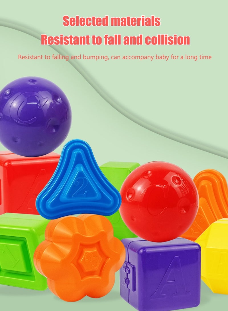 Leon Home Intelligence Educational Game Perfect Shapes Sorter Soft Cube Montessori Toy - Image 4