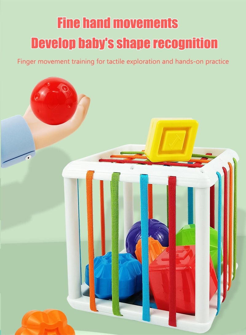 Leon Home Intelligence Educational Game Perfect Shapes Sorter Soft Cube Montessori Toy - Image 3