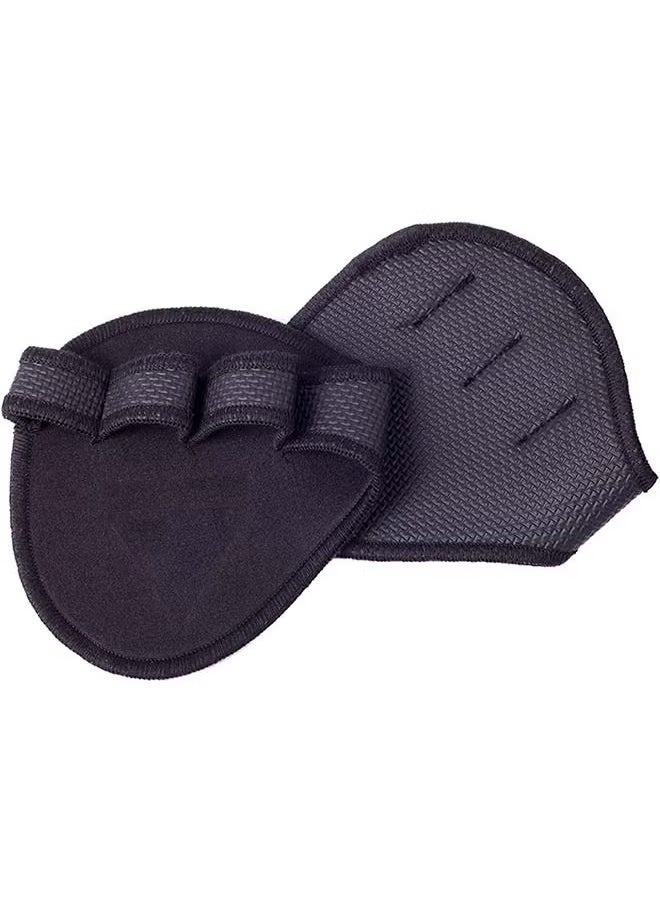 Generic Neoprene Grip Pads Lifting Grips, Gym Workout Gloves with 4 Fingers，Weightlifting Calisthenics Powerlifting Gym Gloves  - Image 1