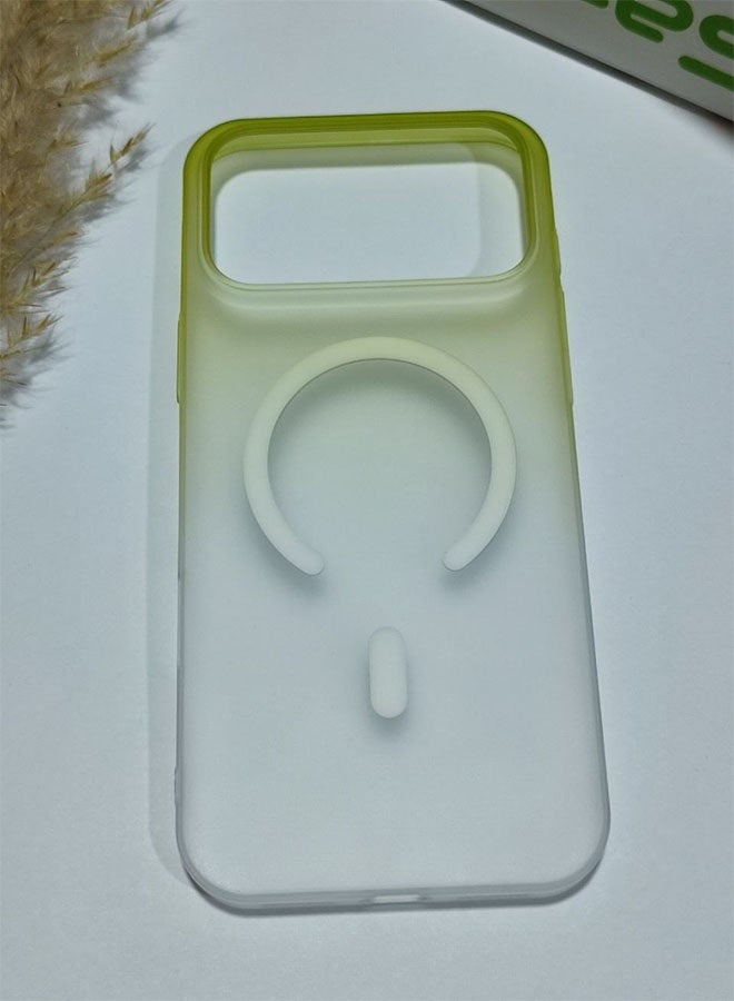 MagSafe Case for iPhone 17 Pro Max, Slim Semi-Transparent Case, Shockproof, Scratch and Fingerprint Resistant, Supports Magnetic Wireless Charging - Green - Image 5