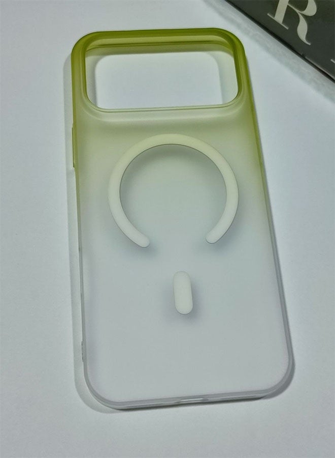 MagSafe Case for iPhone 17 Pro Max, Slim Semi-Transparent Case, Shockproof, Scratch and Fingerprint Resistant, Supports Magnetic Wireless Charging - Green - Image 4