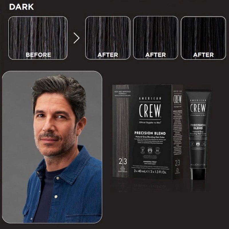 American Crew Men's Temporary Hair Color, Temporary Hair Dye, Natural Gray Coverage, Dark, 1.35 Fl Oz - Image 3