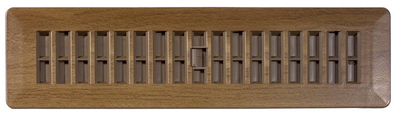 Decor Grates شبكة أرضية بلاستيكية Decor Grates PL212-MTG 2 إنش × 12 إنش، تان ماهوجني - Image 2