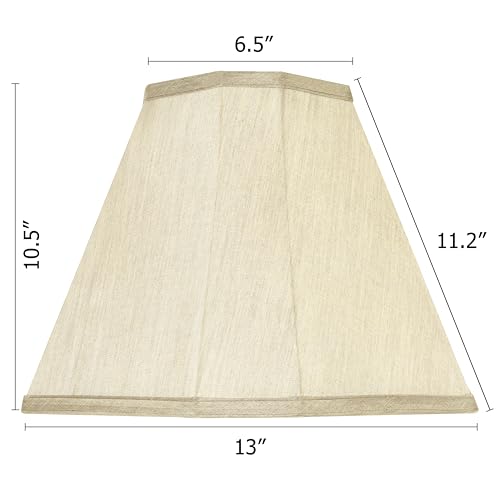 GO&SO GOSO Gold Bell Lamp Shades Set of 2 Fabric Lampshade 65Top x 13Bottom x 112Slant Height x 105Vertical HeightSpider Modern Lamp Shade For Table Floor Lamp Shade ReplacementEasy Assembly - Image 3