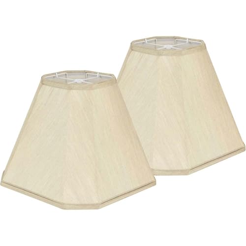 GO&SO GOSO Gold Bell Lamp Shades Set of 2 Fabric Lampshade 65Top x 13Bottom x 112Slant Height x 105Vertical HeightSpider Modern Lamp Shade For Table Floor Lamp Shade ReplacementEasy Assembly - Image 1