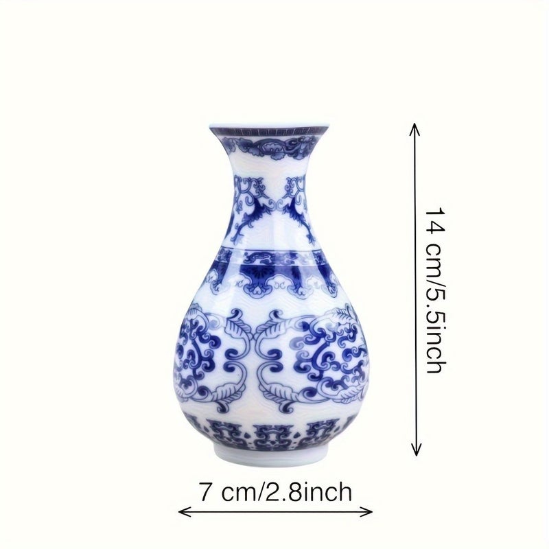 Handmade Chinese Porcelain Vase Style D White Ceramic Home Décor Hydroponic Flower Arrangement Gift - Image 4