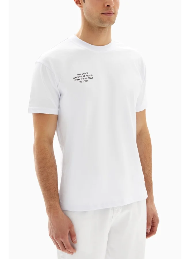 Wecre8 White "PSYCHOPATH TEAM" Printed T-shirt