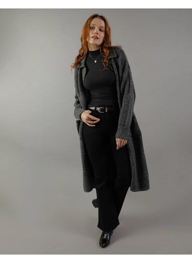 American Eagle Pocket Detail Longline Cardigan  - Image 1