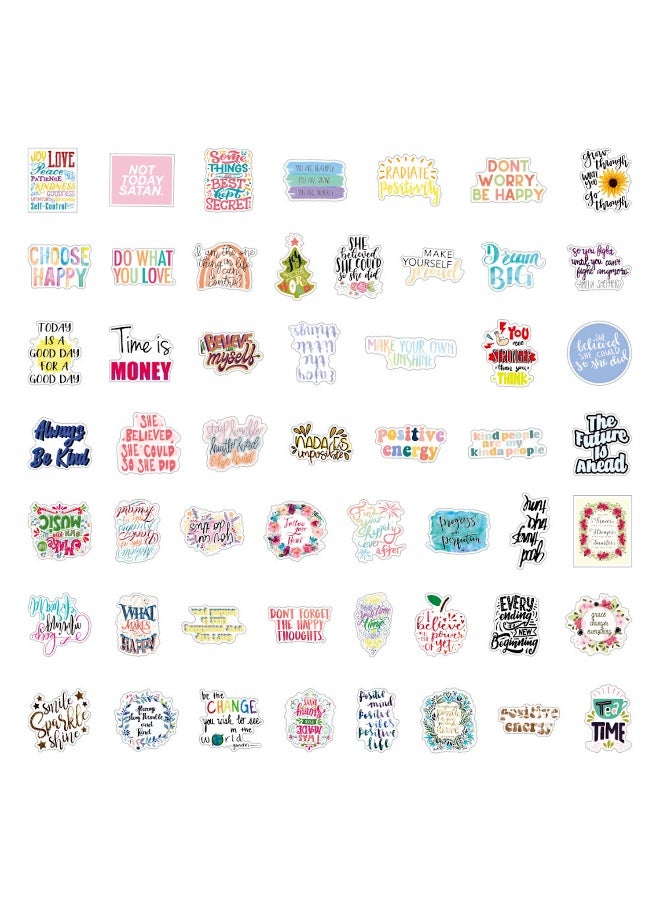 100 Pcs Inspirational Stickers Motivational Vision Board Stickers Positive Stickers for Teens Adults Stickers for Journaling Journal Sticker Pack Scrapbook Personalized Decals - Image 3