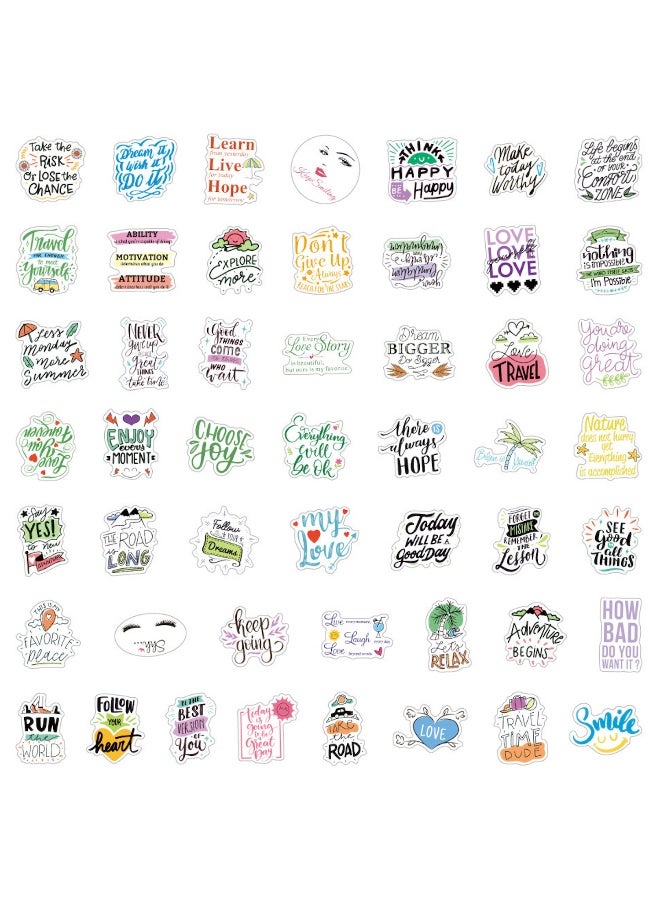 100 Pcs Inspirational Stickers Motivational Vision Board Stickers Positive Stickers for Teens Adults Stickers for Journaling Journal Sticker Pack Scrapbook Personalized Decals - Image 2