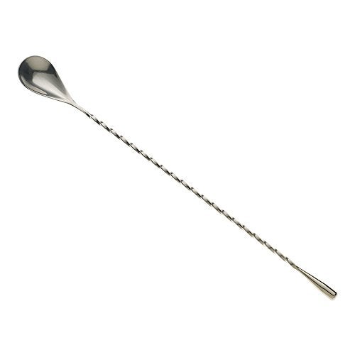 Barfly Teardrop Bar Spoon, End 11 13/16" (30 cm), Stainless Steel - Image 1