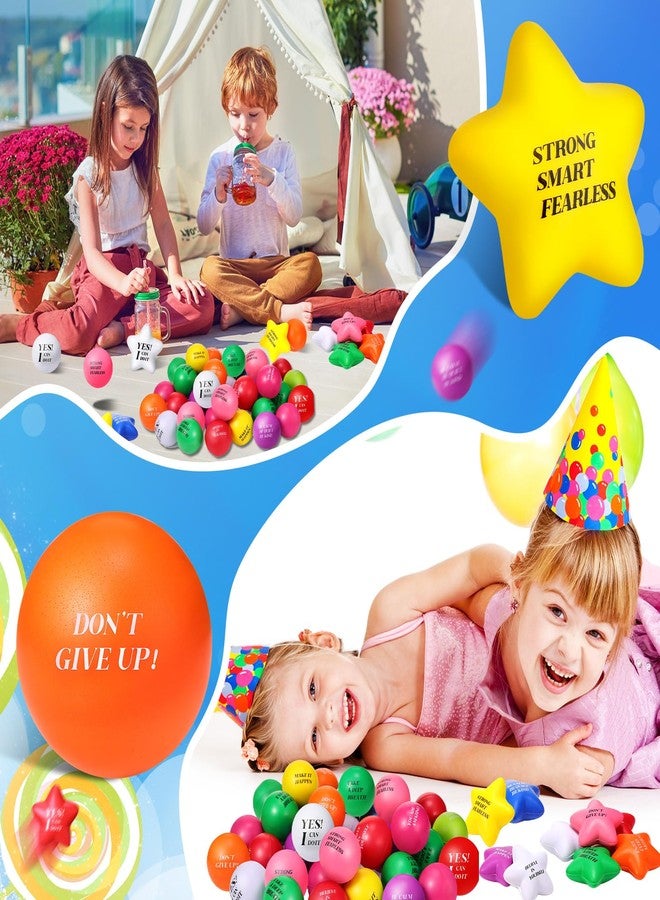 جيريفي 200 قطعة من كرات الضغط التحفيزية، اقتباسات بالجملة، تخفيف الغضب على شكل نجمة، كرات إسفنجية ملونة لتمارين اليد، لتخفيف التوتر والقلق، لوازم حفلات لتخفيف التوتر والقلق، هدايا - Image 5