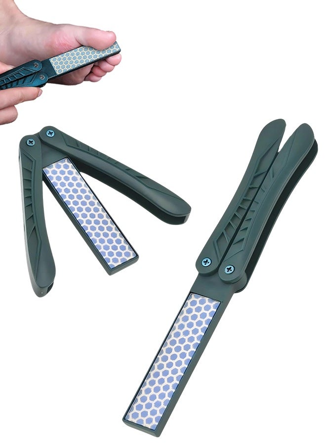 1 Pc Foldable Dual-Sided Nano Glass Foot File, Portable Callus & Hard Skin Remover Foot Scrubber, Professional Pedicure Foot Care Tool for Wet & Dry Use - Image 1