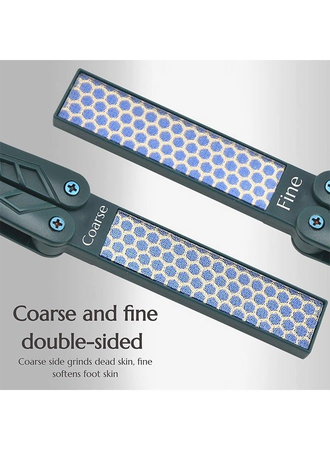 1 Pc Foldable Dual-Sided Nano Glass Foot File, Portable Callus & Hard Skin Remover Foot Scrubber, Professional Pedicure Foot Care Tool for Wet & Dry Use - Image 2