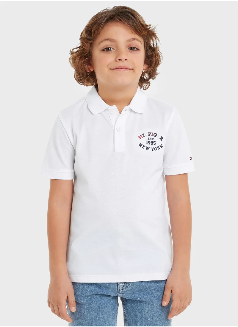 TOMMY HILFIGER Youth Logo Regular Fit Polo