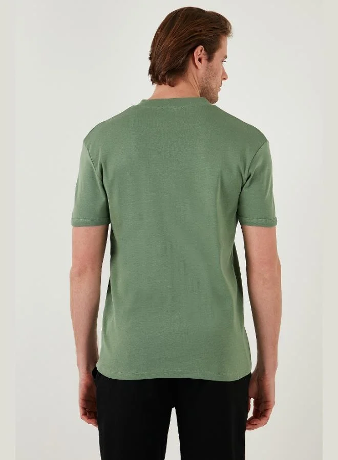 Buratti  Buratti Cotton V-Neck Slim Fit T-Shirt Men's T-Shirt 5902122 for Men | Best Price UAE