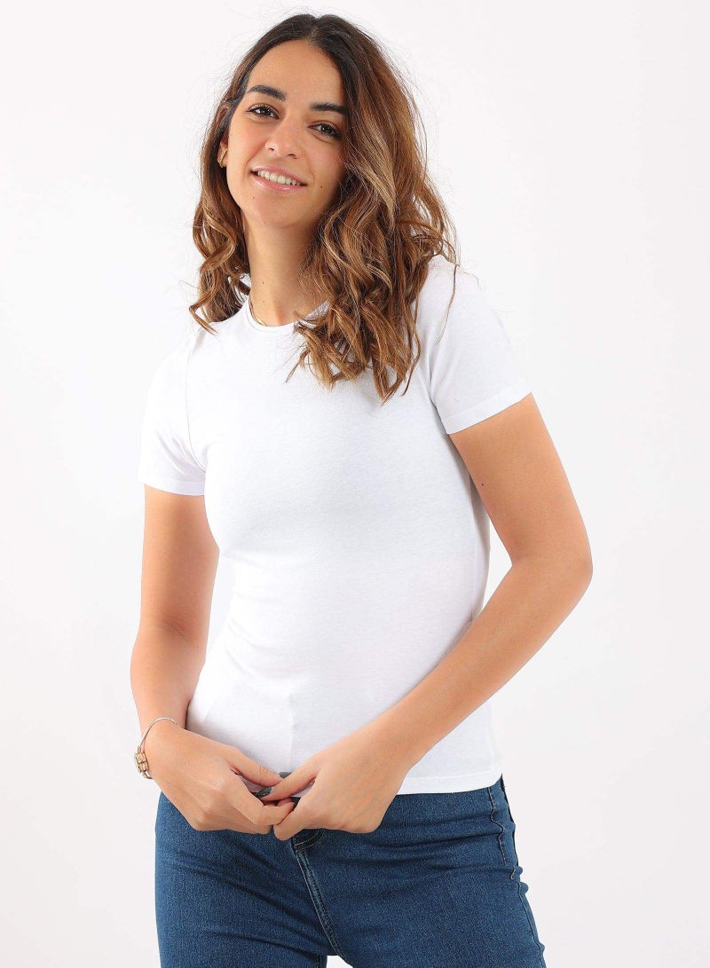 Karma Women Viscose Body Line Half Sleeve Undershirt  - Image 1