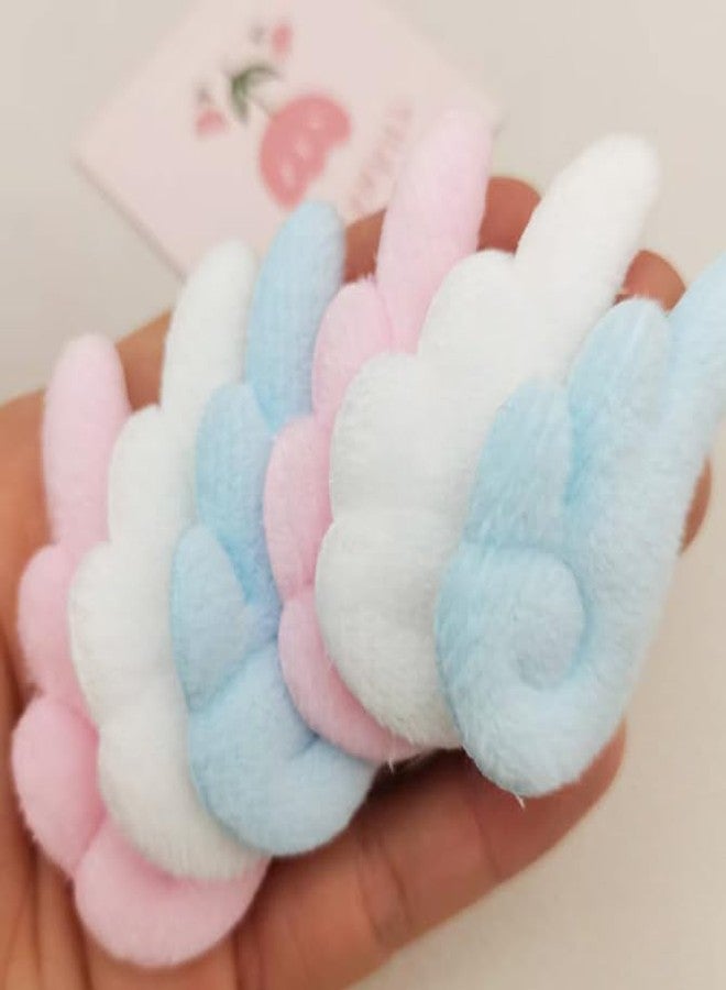 Feilguee 3 Pairs of Angel Wings Hair Clips, Plush Angel Wings Hair Clips Cartoon Angel Wings Non Slip Hair Clamps Barrettes for Halloween Christmas Women - Image 2