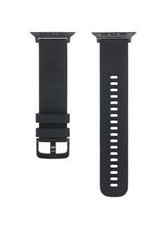 HuHa HuHa Band Plain Weave Silicone Watch Band For Apple Watch Ultra 49mm / Series 8/7 45mm / SE 2/6 / SE / 5/4 44mm / 3/2 / 1 42mm Black  - Image 4
